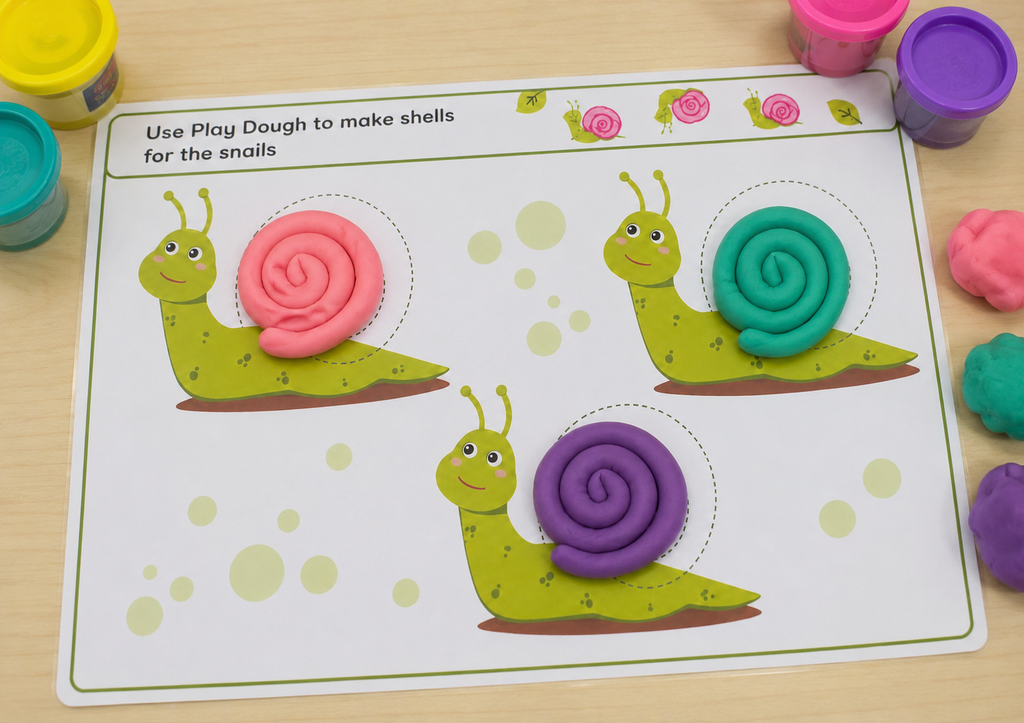 Playdough Mats + playdough pack + erasable pen